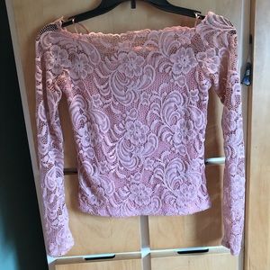 Pink Lace Top